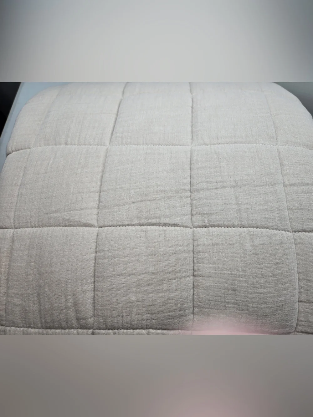 QUINCE Organic Cotton Gauze Box Quilt King/Cal King Dune 0484